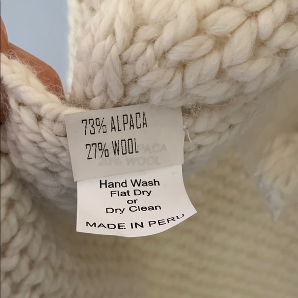 Indigenous Cream knit long Cardigan with Waterfall Collar size L boho casual - Picture 6 of 9